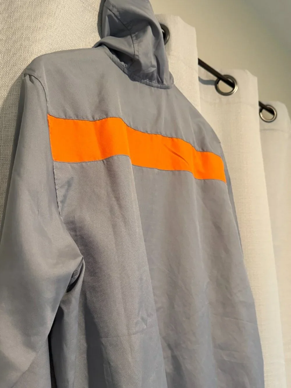 adidas Men’s Performance Jacket Gray Orange Size L